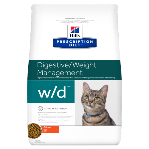 Hills Prescription Diet W/D Feline 8.5 Lb 3.86-Kgs. Adulto