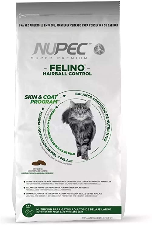 Nupec Felino hairball 3-Kgs. Adulto
