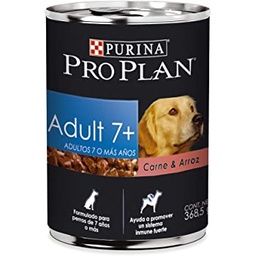 [01-04-01-13-0.368-46] ProPlan Perro Adult 7+ Carne Y Arroz Lata 0.368-Kgs. Senior