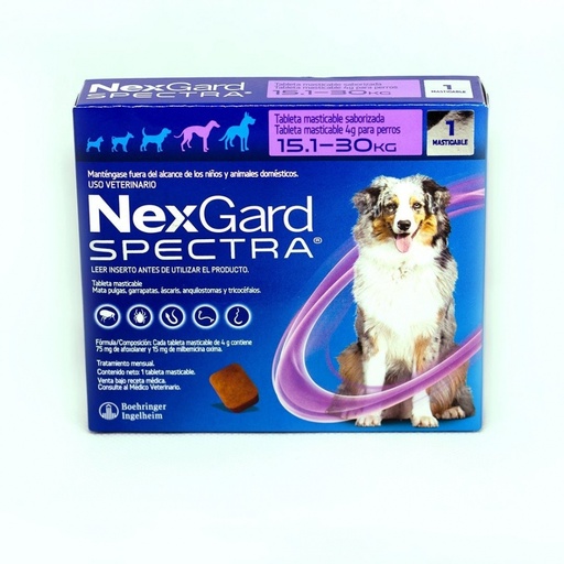 [01-01-07-22-0.04-4] NexGard Spectra 15.1 -30 kg 0.04-Kgs. Todas